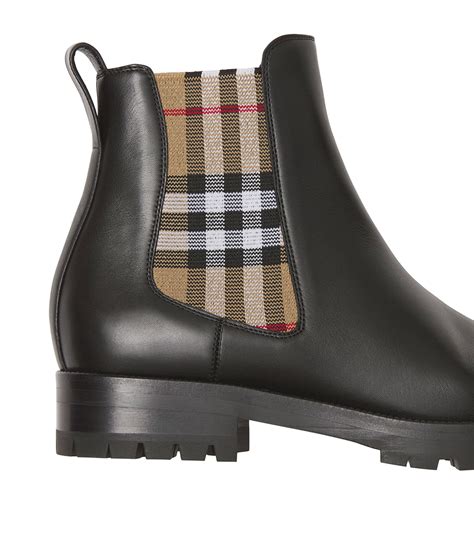 burberry chelsea boots|Burberry Chelsea check boots.